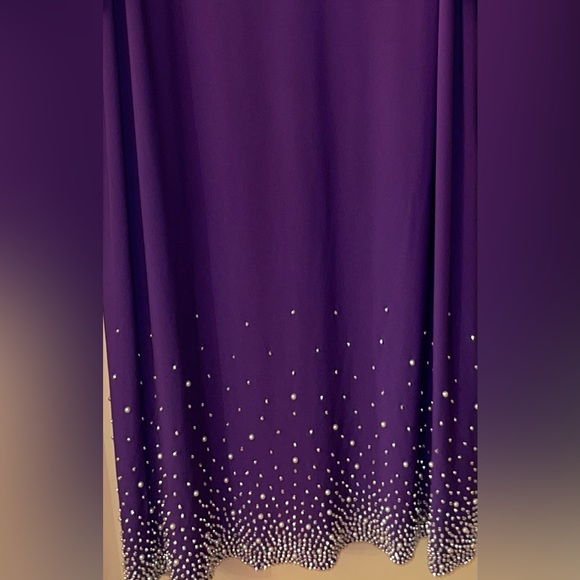 MSK Woman Size 3X Plus Size Short Cocktail Dress Bead Work Formal - Picture 3 of 3